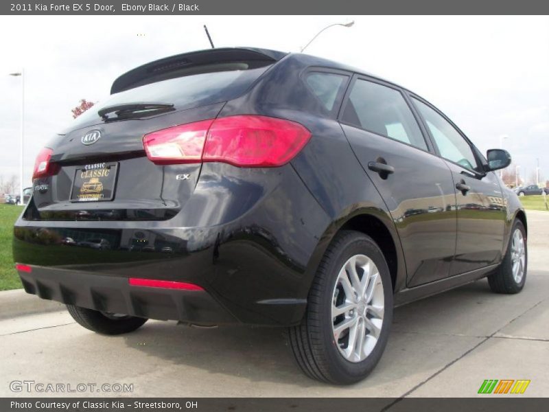 Ebony Black / Black 2011 Kia Forte EX 5 Door