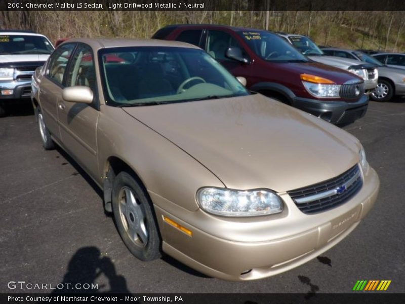 Light Driftwood Metallic / Neutral 2001 Chevrolet Malibu LS Sedan