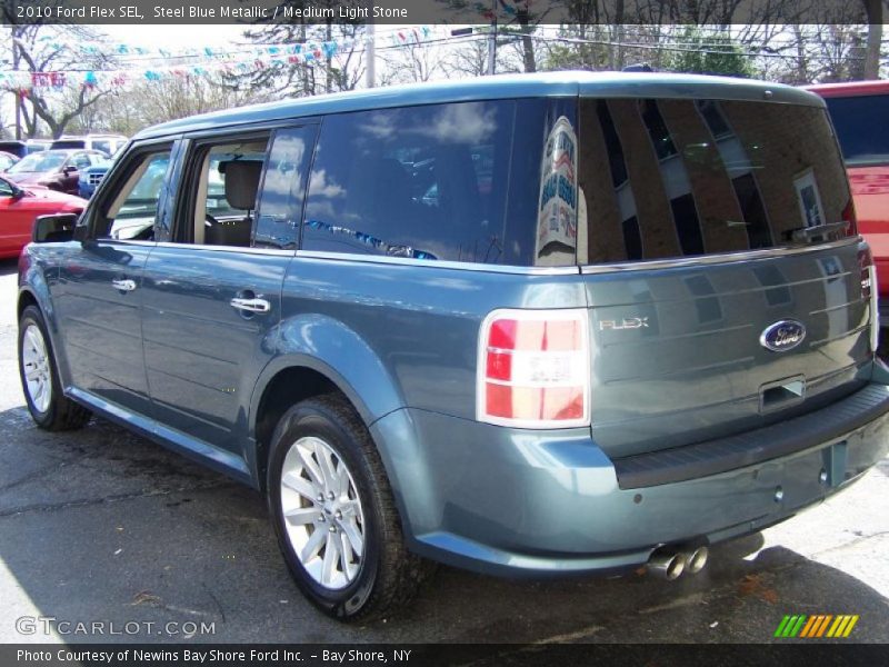 Steel Blue Metallic / Medium Light Stone 2010 Ford Flex SEL