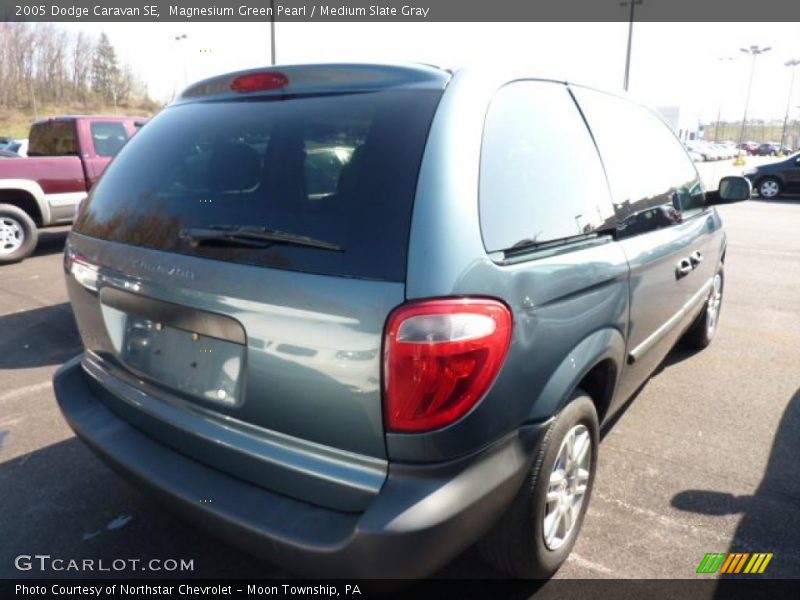 Magnesium Green Pearl / Medium Slate Gray 2005 Dodge Caravan SE