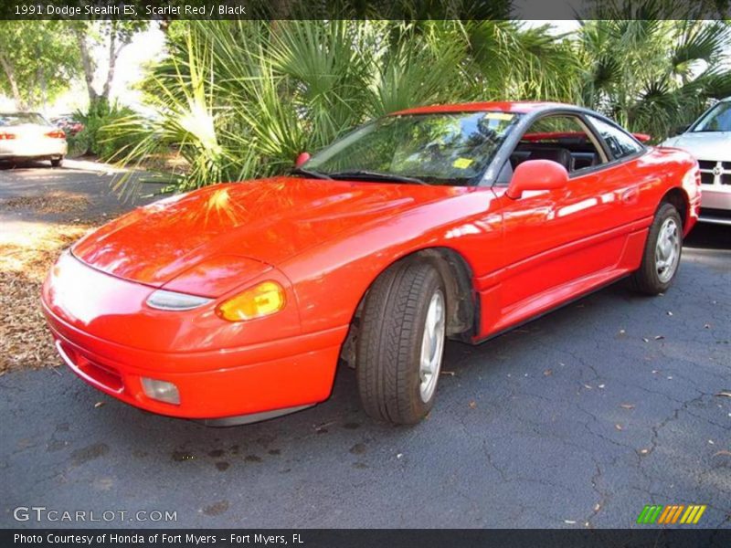 Scarlet Red / Black 1991 Dodge Stealth ES