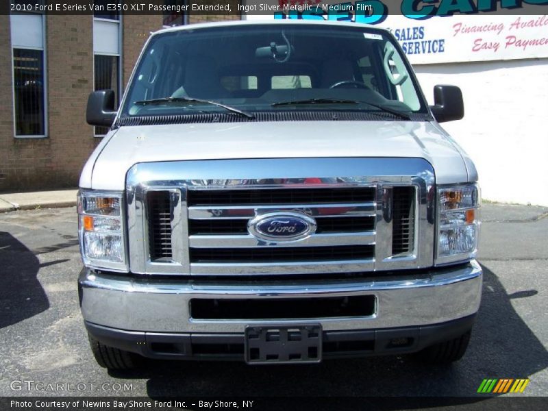 Ingot Silver Metallic / Medium Flint 2010 Ford E Series Van E350 XLT Passenger Extended
