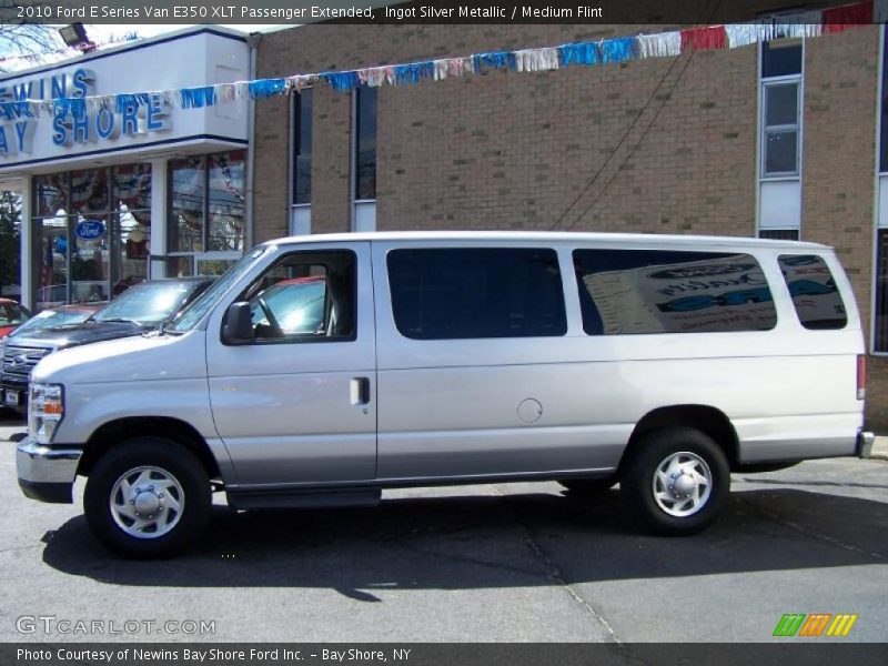 Ingot Silver Metallic / Medium Flint 2010 Ford E Series Van E350 XLT Passenger Extended