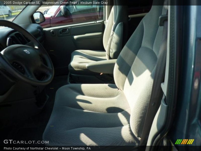 Magnesium Green Pearl / Medium Slate Gray 2005 Dodge Caravan SE