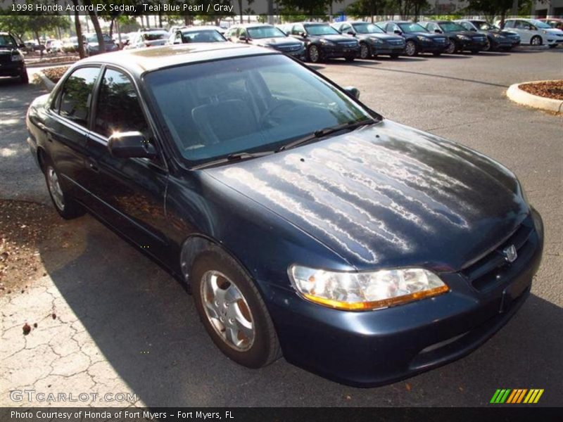Teal Blue Pearl / Gray 1998 Honda Accord EX Sedan
