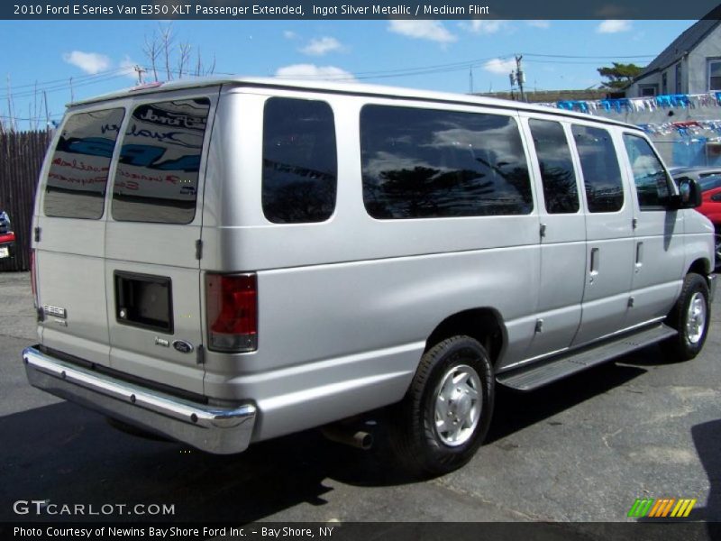 Ingot Silver Metallic / Medium Flint 2010 Ford E Series Van E350 XLT Passenger Extended