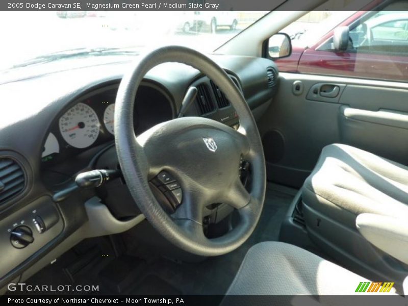 Magnesium Green Pearl / Medium Slate Gray 2005 Dodge Caravan SE