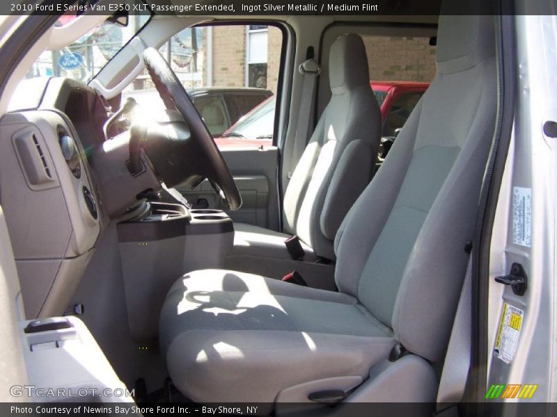 Ingot Silver Metallic / Medium Flint 2010 Ford E Series Van E350 XLT Passenger Extended