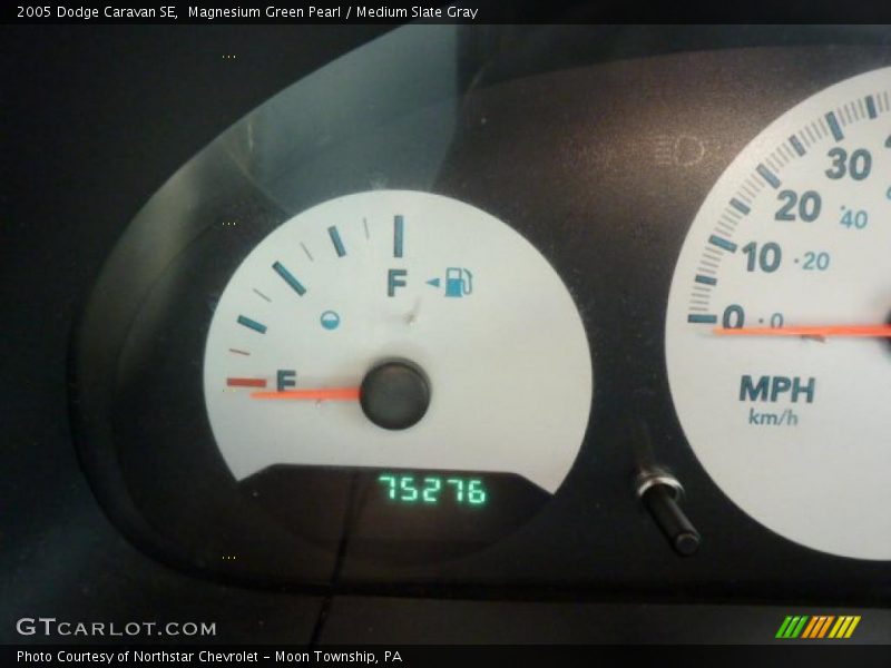Magnesium Green Pearl / Medium Slate Gray 2005 Dodge Caravan SE