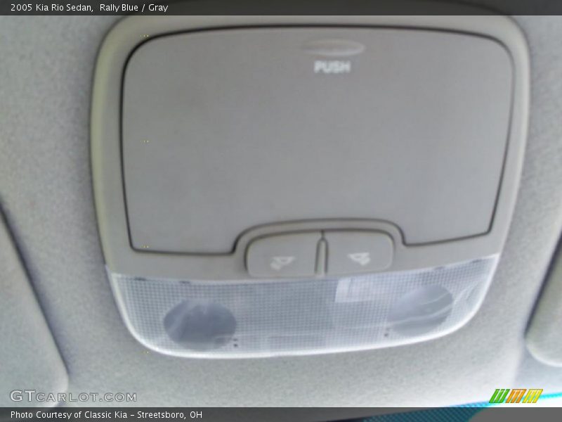 Rally Blue / Gray 2005 Kia Rio Sedan