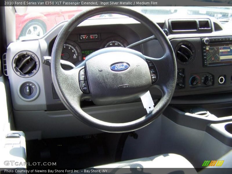 Ingot Silver Metallic / Medium Flint 2010 Ford E Series Van E350 XLT Passenger Extended