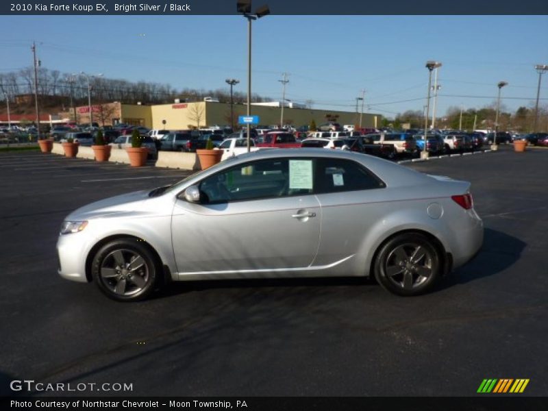 Bright Silver / Black 2010 Kia Forte Koup EX