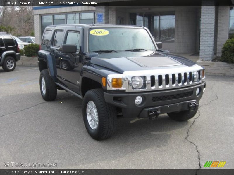 Midnight Blue Metallic / Ebony Black 2007 Hummer H3