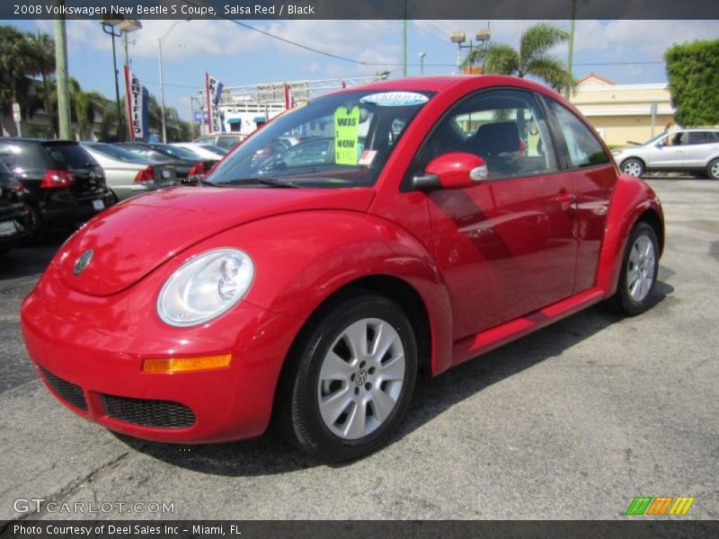 Salsa Red / Black 2008 Volkswagen New Beetle S Coupe