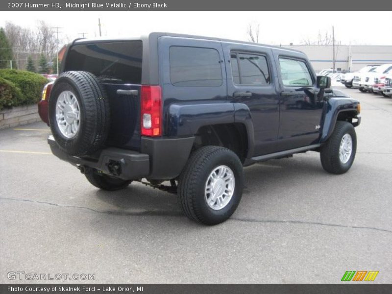 Midnight Blue Metallic / Ebony Black 2007 Hummer H3