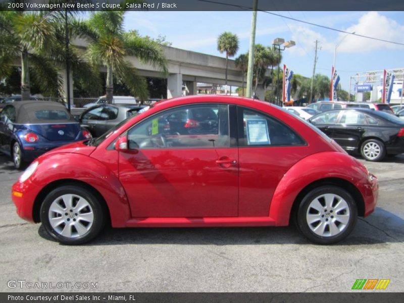 Salsa Red / Black 2008 Volkswagen New Beetle S Coupe
