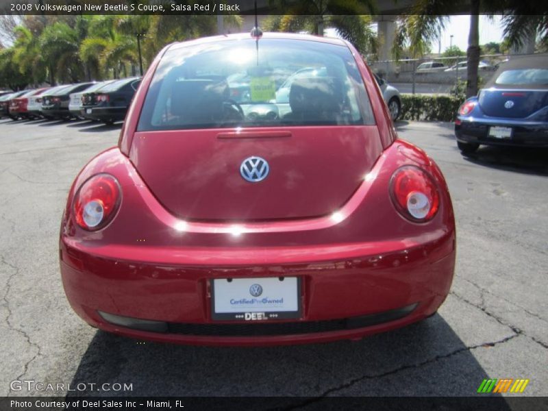 Salsa Red / Black 2008 Volkswagen New Beetle S Coupe