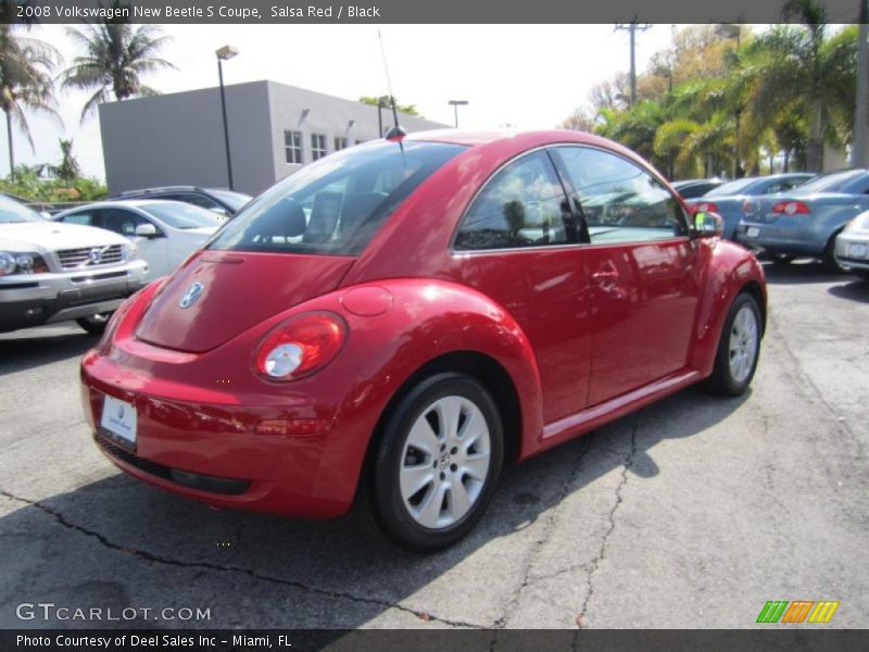 Salsa Red / Black 2008 Volkswagen New Beetle S Coupe