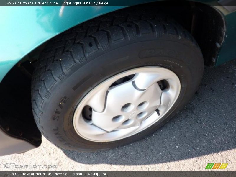Bright Aqua Metallic / Beige 1996 Chevrolet Cavalier Coupe