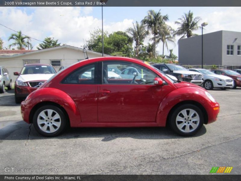 Salsa Red / Black 2008 Volkswagen New Beetle S Coupe
