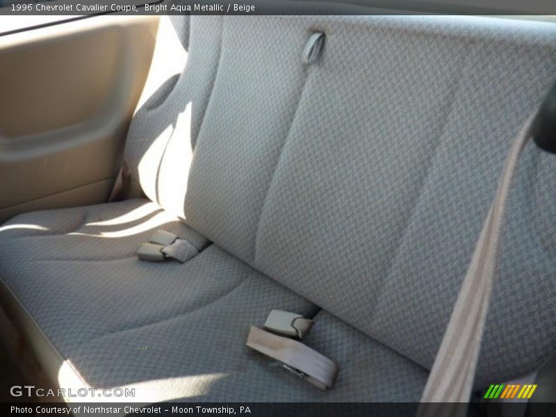 Bright Aqua Metallic / Beige 1996 Chevrolet Cavalier Coupe