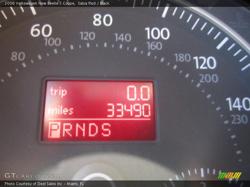 Salsa Red / Black 2008 Volkswagen New Beetle S Coupe