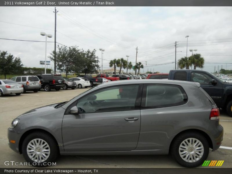 United Gray Metallic / Titan Black 2011 Volkswagen Golf 2 Door
