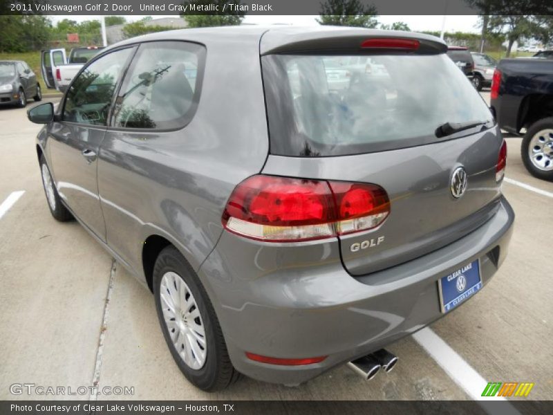 United Gray Metallic / Titan Black 2011 Volkswagen Golf 2 Door
