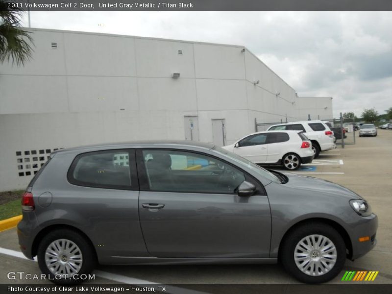 United Gray Metallic / Titan Black 2011 Volkswagen Golf 2 Door