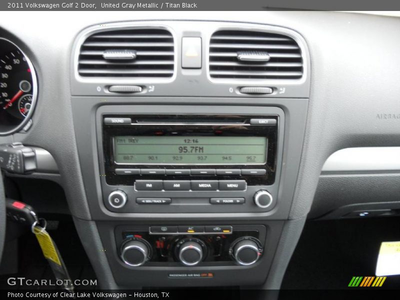 United Gray Metallic / Titan Black 2011 Volkswagen Golf 2 Door