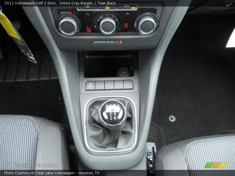 United Gray Metallic / Titan Black 2011 Volkswagen Golf 2 Door