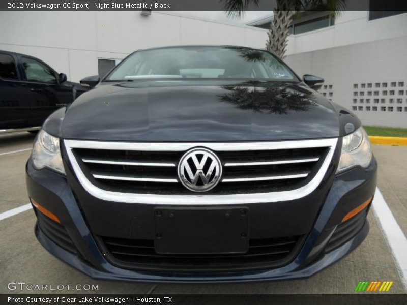 Night Blue Metallic / Black 2012 Volkswagen CC Sport