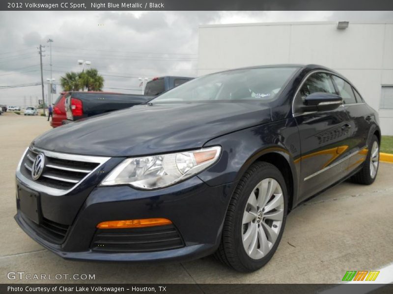 Night Blue Metallic / Black 2012 Volkswagen CC Sport