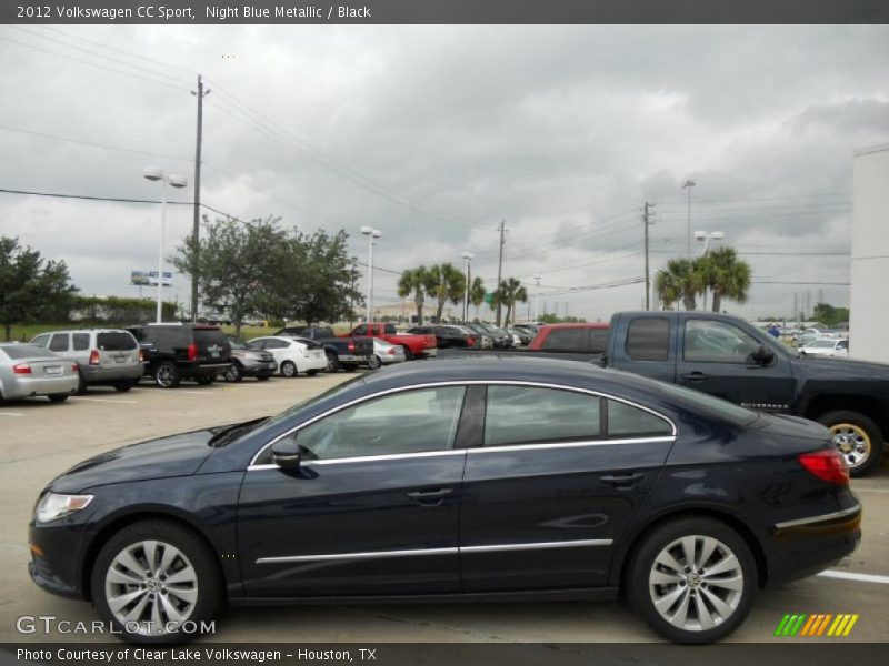 Night Blue Metallic / Black 2012 Volkswagen CC Sport