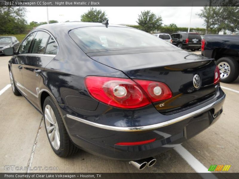 Night Blue Metallic / Black 2012 Volkswagen CC Sport