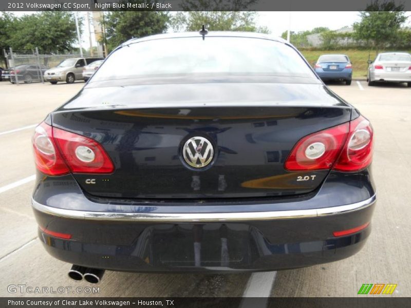 Night Blue Metallic / Black 2012 Volkswagen CC Sport