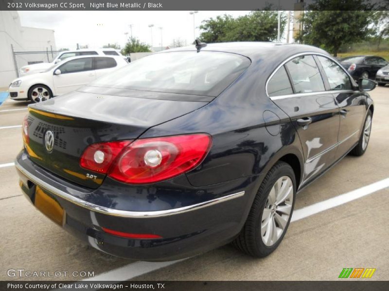 Night Blue Metallic / Black 2012 Volkswagen CC Sport