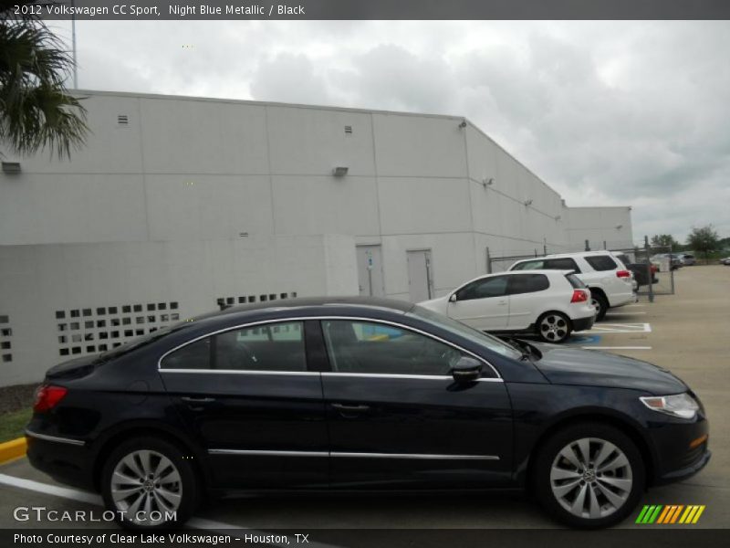 Night Blue Metallic / Black 2012 Volkswagen CC Sport