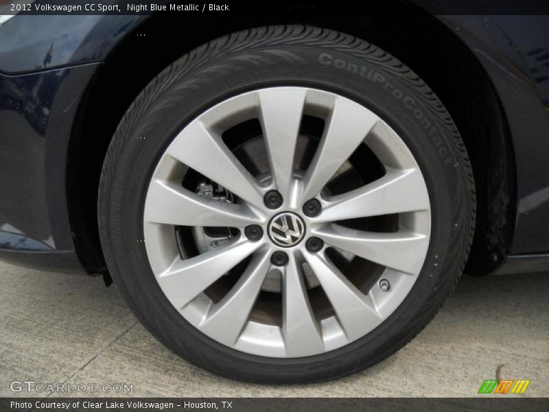 Night Blue Metallic / Black 2012 Volkswagen CC Sport