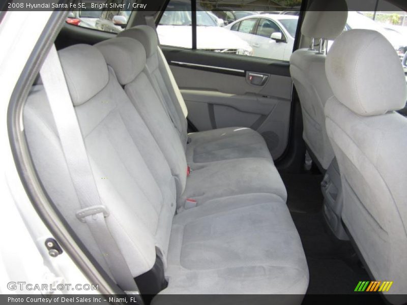 Bright Silver / Gray 2008 Hyundai Santa Fe SE