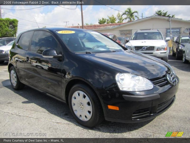 Black / Anthracite Black 2008 Volkswagen Rabbit 2 Door