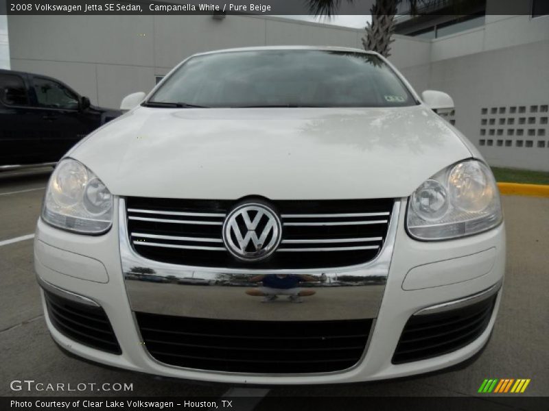 Campanella White / Pure Beige 2008 Volkswagen Jetta SE Sedan