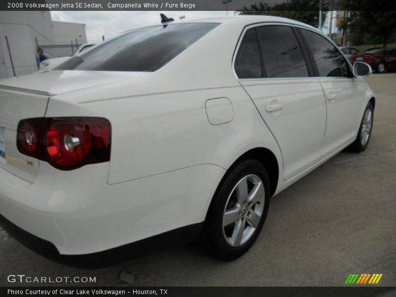 Campanella White / Pure Beige 2008 Volkswagen Jetta SE Sedan