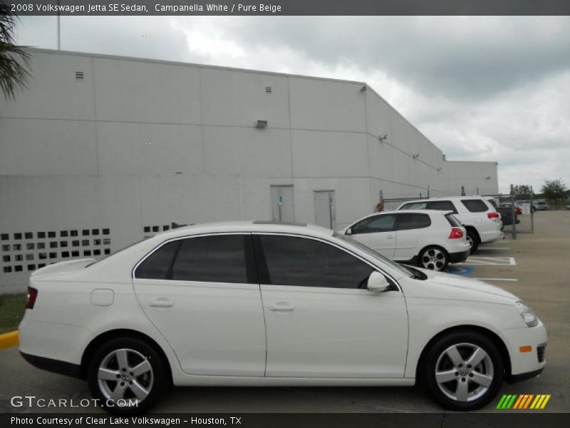 Campanella White / Pure Beige 2008 Volkswagen Jetta SE Sedan