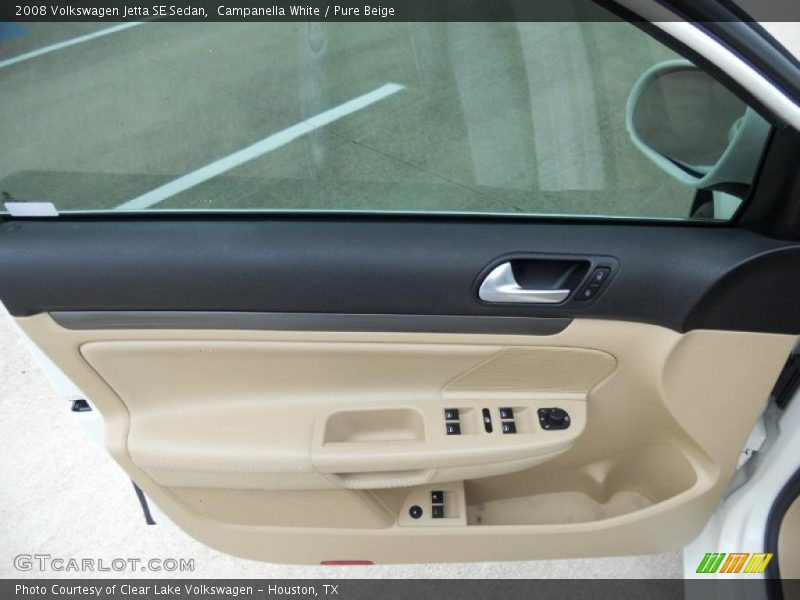 Campanella White / Pure Beige 2008 Volkswagen Jetta SE Sedan