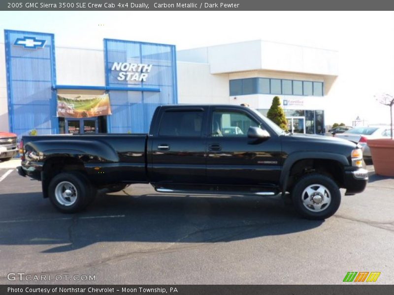 Carbon Metallic / Dark Pewter 2005 GMC Sierra 3500 SLE Crew Cab 4x4 Dually