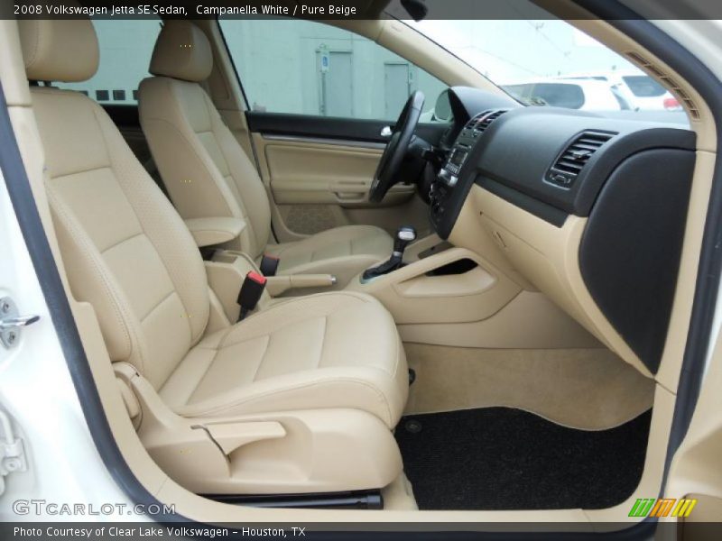 Campanella White / Pure Beige 2008 Volkswagen Jetta SE Sedan