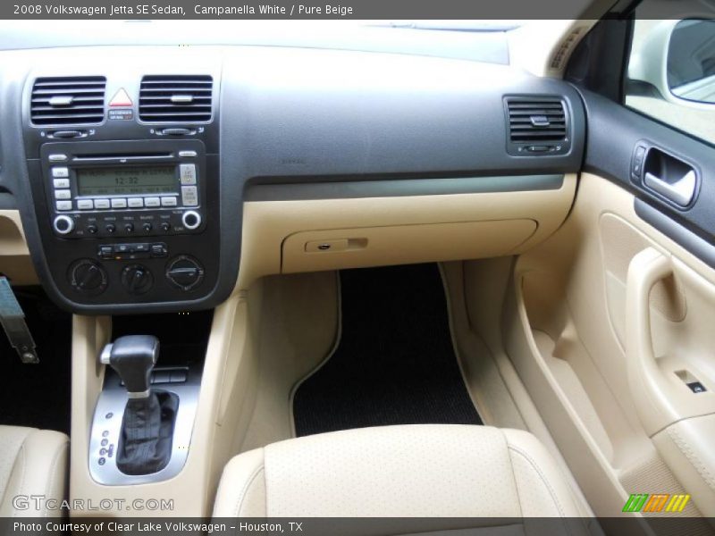 Campanella White / Pure Beige 2008 Volkswagen Jetta SE Sedan