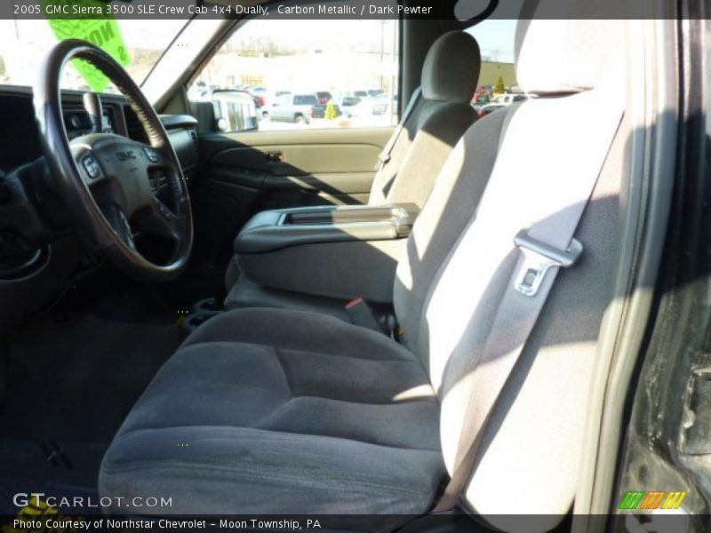 Carbon Metallic / Dark Pewter 2005 GMC Sierra 3500 SLE Crew Cab 4x4 Dually