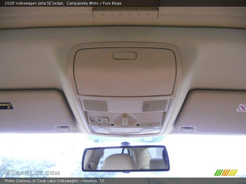 Campanella White / Pure Beige 2008 Volkswagen Jetta SE Sedan